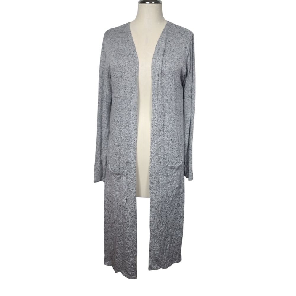 Ambiance Light Gray Open Cardigan L